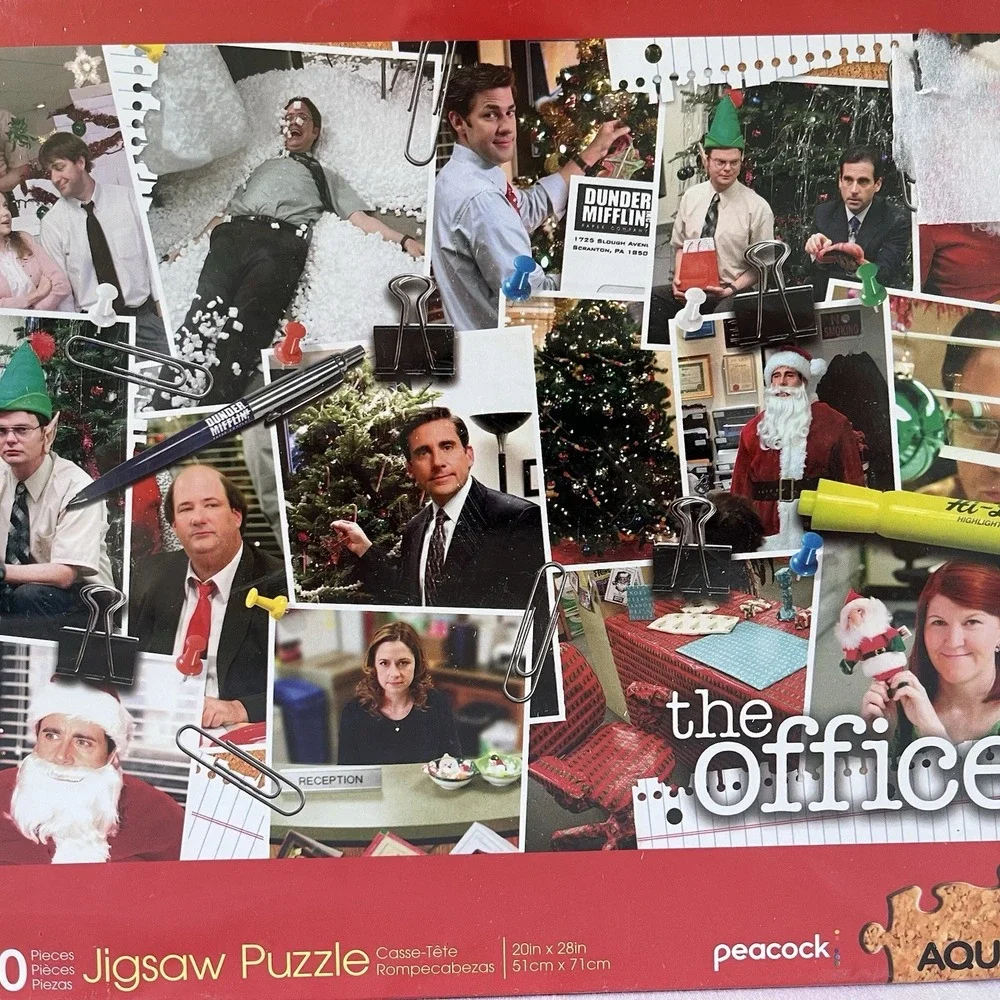 The Office 1000 Pieces Christmas Puzzle 20 X‎ 28 Brand Sealed By Aquarius 65-387